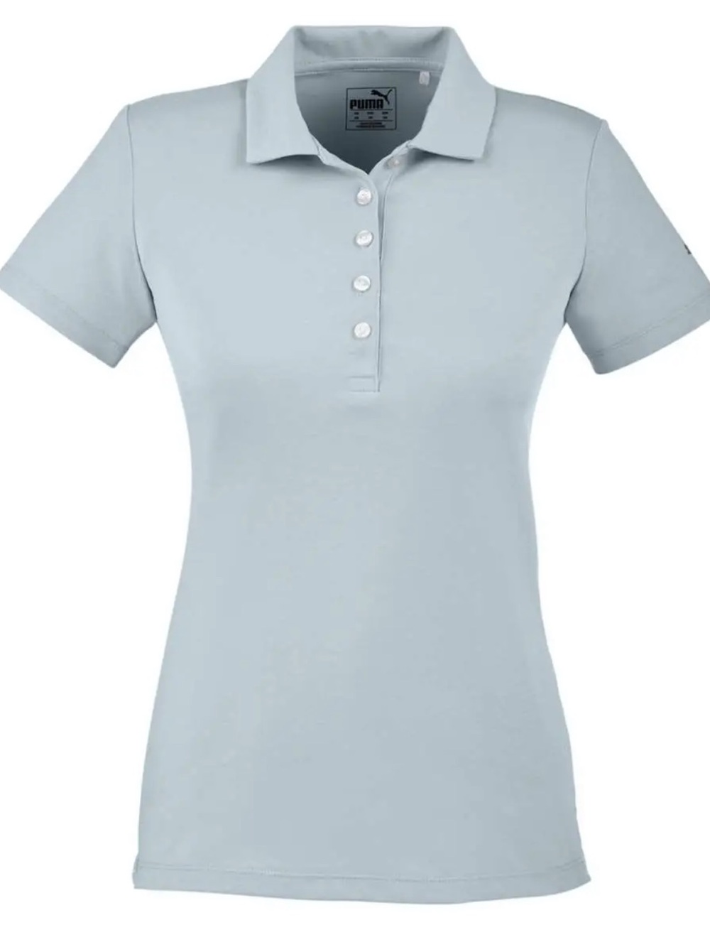 NWT Puma Women's Pale Blue Button-Down Polo